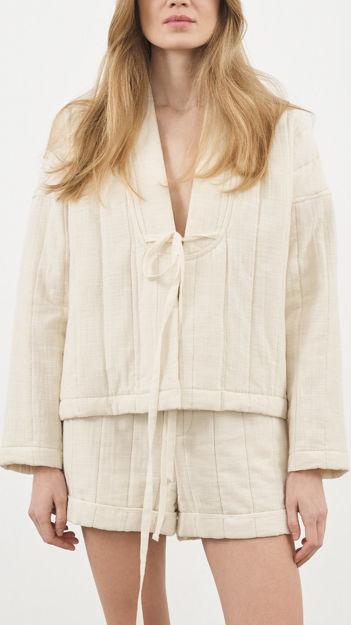 THE HAND LOOM So Soft Quilted Jacket - Natural