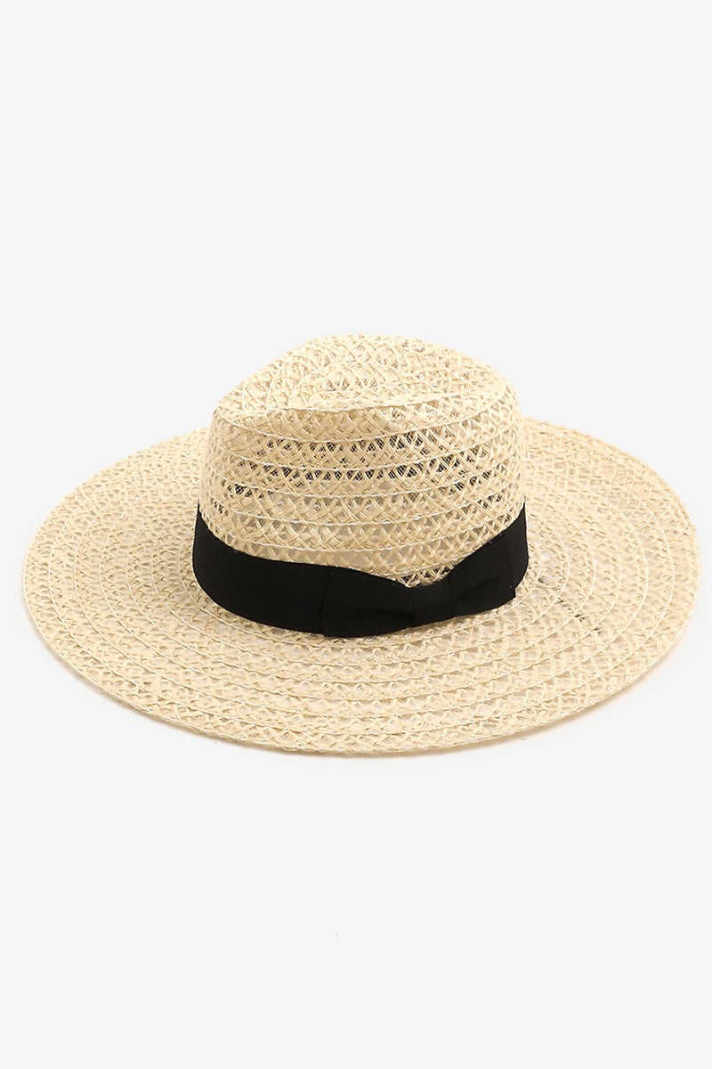 Natural Chic Wide Brim Straw Womens Sun Hat