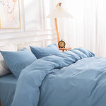 Pure Serenity Solid Organic Cotton Duvet Cover & Pillowcase Set