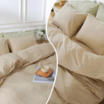 Pure Serenity Solid Organic Cotton Duvet Cover & Pillowcase Set