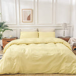 Pure Serenity Solid Organic Cotton Duvet Cover & Pillowcase Set