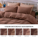 Pure Serenity Solid Organic Cotton Duvet Cover & Pillowcase Set