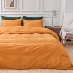 Pure Serenity Solid Organic Cotton Duvet Cover & Pillowcase Set