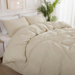 Pure Serenity Solid Organic Cotton Duvet Cover & Pillowcase Set