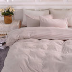 Pure Serenity Solid Organic Cotton Duvet Cover & Pillowcase Set