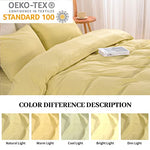 Pure Serenity Solid Organic Cotton Duvet Cover & Pillowcase Set