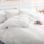 Pure Serenity Solid Organic Cotton Duvet Cover & Pillowcase Set