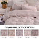 Pure Serenity Solid Organic Cotton Duvet Cover & Pillowcase Set