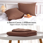 Pure Serenity Solid Organic Cotton Duvet Cover & Pillowcase Set