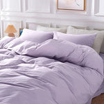 Pure Serenity Solid Organic Cotton Duvet Cover & Pillowcase Set