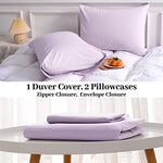 Pure Serenity Solid Organic Cotton Duvet Cover & Pillowcase Set