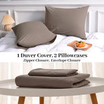 Pure Serenity Solid Organic Cotton Duvet Cover & Pillowcase Set