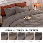 Pure Serenity Solid Organic Cotton Duvet Cover & Pillowcase Set