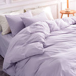 Pure Serenity Solid Organic Cotton Duvet Cover & Pillowcase Set