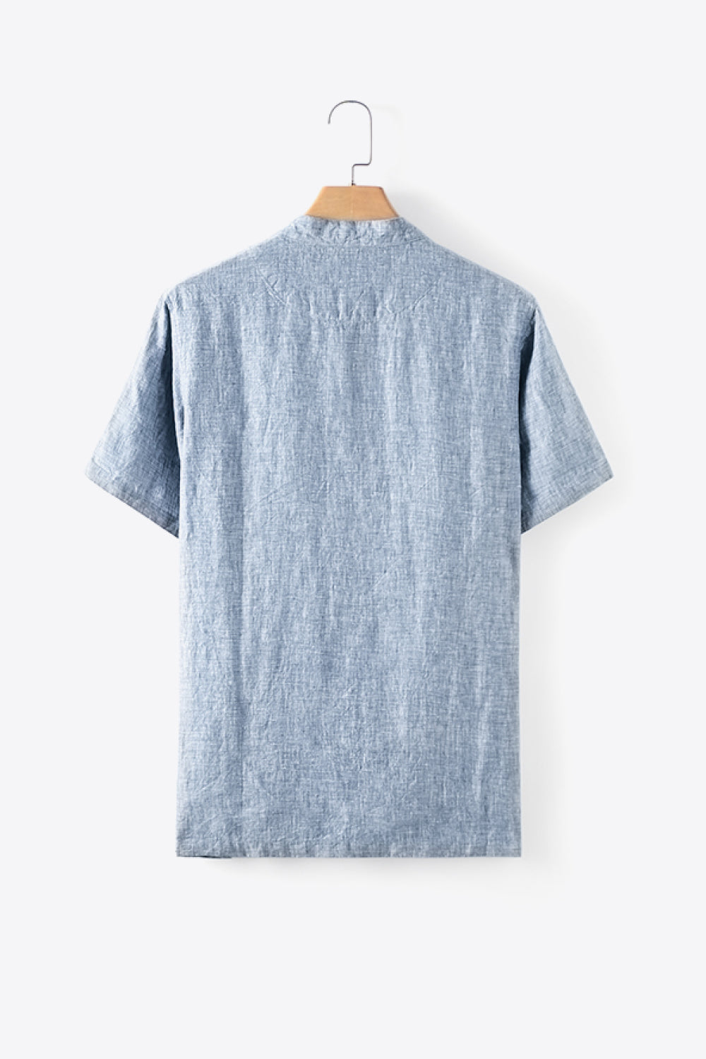 Blueberry Melody Button Up 100% Linen Men's Shirt