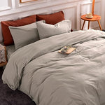 Pure Serenity Solid Organic Cotton Duvet Cover & Pillowcase Set