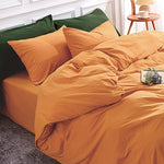 Pure Serenity Solid Organic Cotton Duvet Cover & Pillowcase Set