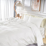 Pure Serenity Solid Organic Cotton Duvet Cover & Pillowcase Set