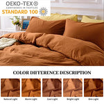 Pure Serenity Solid Organic Cotton Duvet Cover & Pillowcase Set