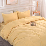 Pure Serenity Solid Organic Cotton Duvet Cover & Pillowcase Set