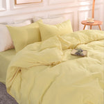 Pure Serenity Solid Organic Cotton Duvet Cover & Pillowcase Set