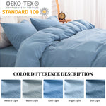 Pure Serenity Solid Organic Cotton Duvet Cover & Pillowcase Set