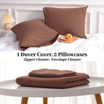 Pure Serenity Solid Organic Cotton Duvet Cover & Pillowcase Set