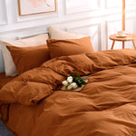 Pure Serenity Solid Organic Cotton Duvet Cover & Pillowcase Set