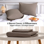 Pure Serenity Solid Organic Cotton Duvet Cover & Pillowcase Set