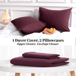 Pure Serenity Solid Organic Cotton Duvet Cover & Pillowcase Set