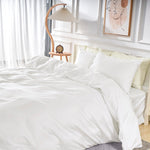 Pure Serenity Solid Organic Cotton Duvet Cover & Pillowcase Set