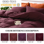 Pure Serenity Solid Organic Cotton Duvet Cover & Pillowcase Set