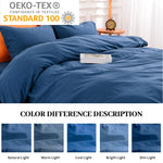 Pure Serenity Solid Organic Cotton Duvet Cover & Pillowcase Set