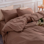 Pure Serenity Solid Organic Cotton Duvet Cover & Pillowcase Set