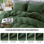 Pure Serenity Solid Organic Cotton Duvet Cover & Pillowcase Set