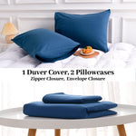 Pure Serenity Solid Organic Cotton Duvet Cover & Pillowcase Set