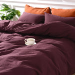 Pure Serenity Solid Organic Cotton Duvet Cover & Pillowcase Set