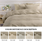 Pure Serenity Solid Organic Cotton Duvet Cover & Pillowcase Set