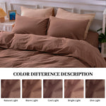 Pure Serenity Solid Organic Cotton Duvet Cover & Pillowcase Set