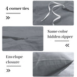 Pure Serenity Solid Organic Cotton Duvet Cover & Pillowcase Set