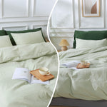 Pure Serenity Solid Organic Cotton Duvet Cover & Pillowcase Set