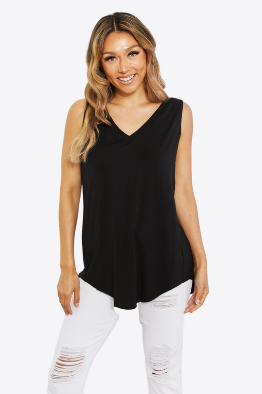 Orchid Whisper V-Neck Tank | Hypoallergenic - Allergy Friendly - Naturally Free