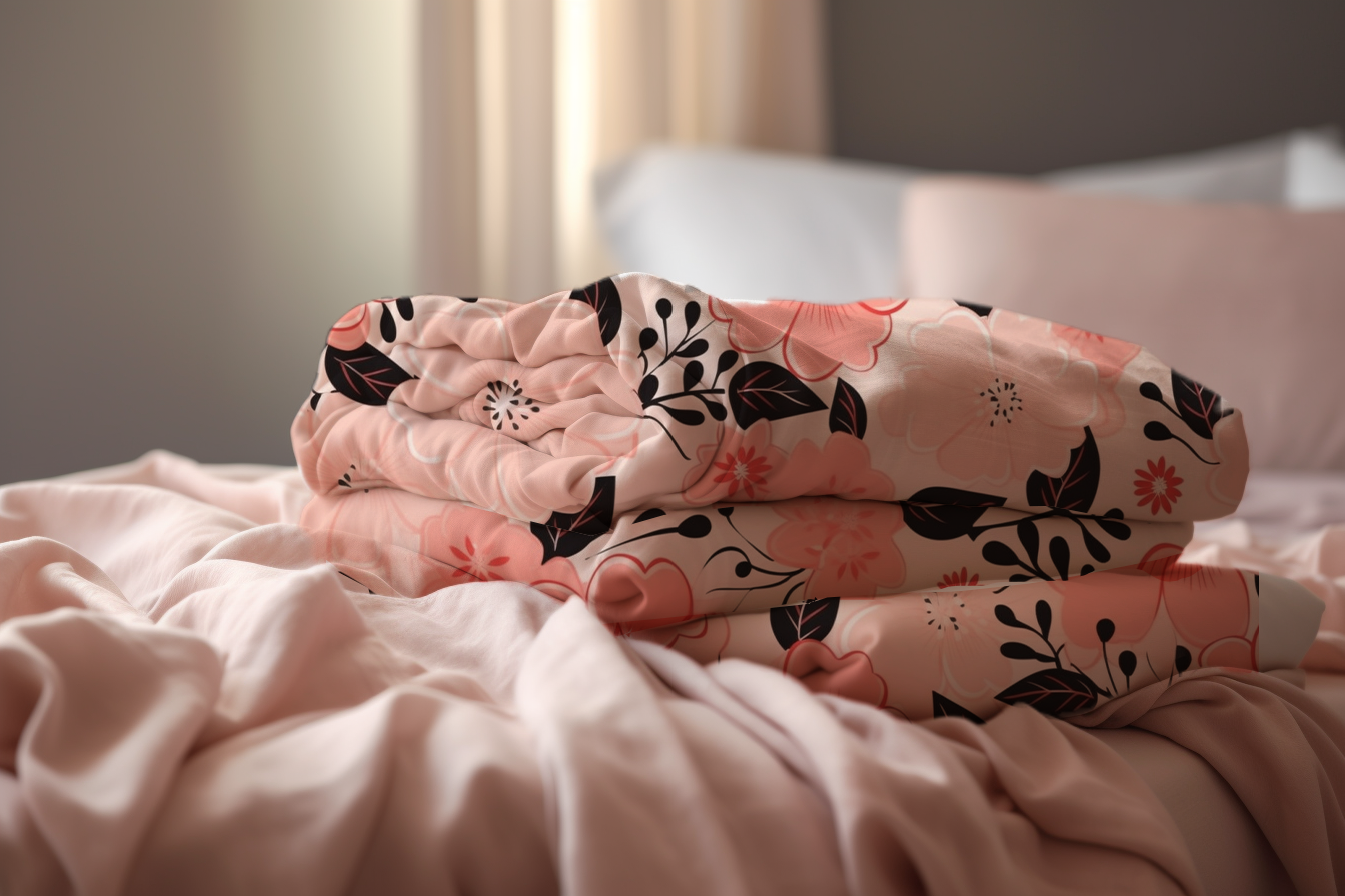Pink Floral Blossom Organic Cotton Bed Set | Hypoallergenic - Allergy Friendly - Naturally Free