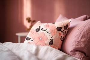 Pink Floral Blossom Organic Cotton Bed Set | Hypoallergenic - Allergy Friendly - Naturally Free