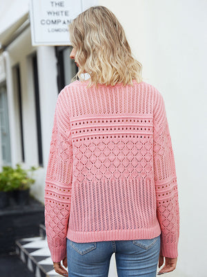 Pink Petal Long Sleeve Sweater | Hypoallergenic - Allergy Friendly - Naturally Free