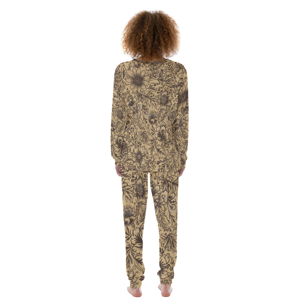 Praline Pear Floral 100% Cotton Pajama Set | Hypoallergenic - Allergy Friendly - Naturally Free