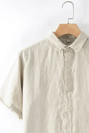 Frost Meadow 100% Linen Men's Shirt